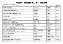 H27前期選定図書リスト