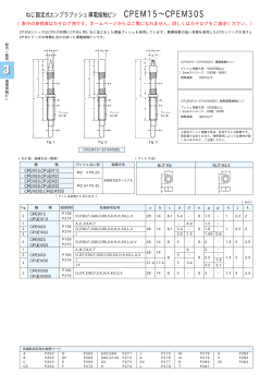 ねじ固定式エンプラブッシュ導電接触ピン CPEM15∼CPEM30S