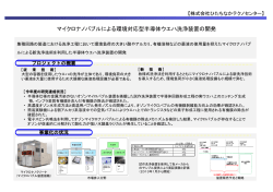 マイクロナノバブルによる環境対応型半導体ウエハ洗浄装置の開発