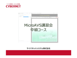 中級講習会テキスト - サイバネットシステム