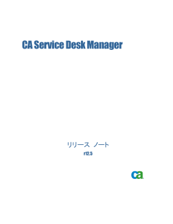 CA Service Desk Manager