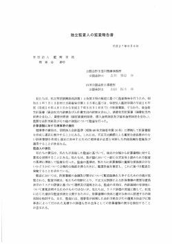 年度【独立監査人の監査報告書】