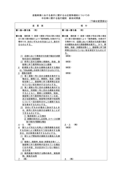 中古車に関する施行規則 新旧対照表