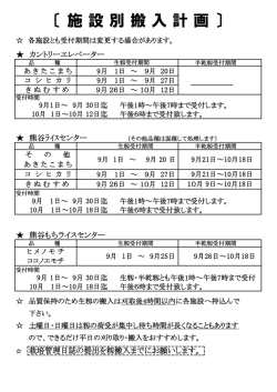 共同乾燥施設稼働ご案内