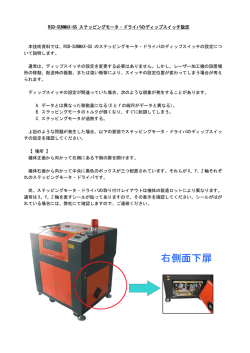 RSD-SUNMAX-GS ステッピングモータ・ドライバのディップスイッチ設定