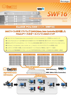 ExaSAN SWF16 PCIeスイッチ