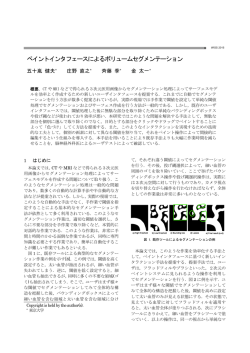 ペイントインタフェースによるボリュームセグメンテーション