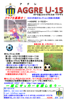 一 緒 に サ ッ カ ー を 楽 し も う &hellip;