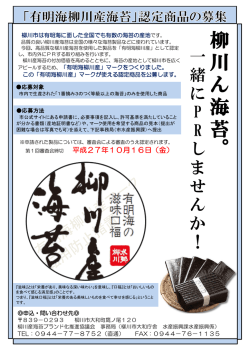 募集チラシ