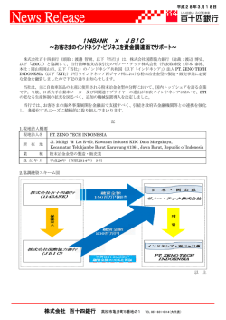 （平成28年3月18日）お客さまのインドネシア・ビジネスを