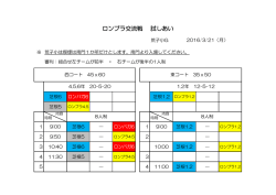 ロンプラ交流戦 試しあい