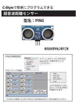 超音波距離センサー 型名：PING C