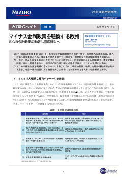 マイナス金利政策を転換する欧州