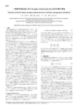 一様等方性乱流における eigen-vortical-axis line の