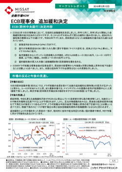 ECB理事会 追加緩和決定