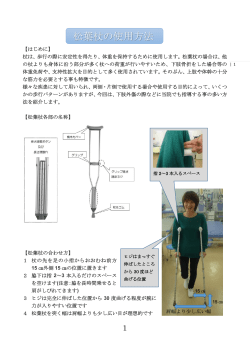 松葉杖の使用方法