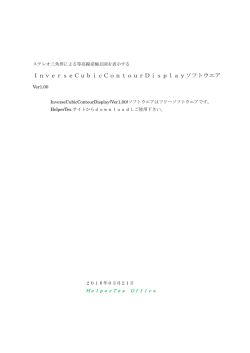 InverseCubicContourDisplayソフトウエア