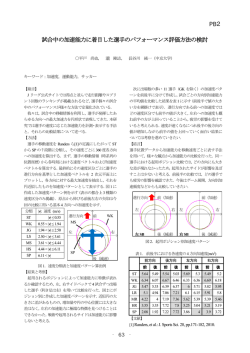 試合中の加速能力に着目した選手のパフォーマンス評価方法の検討 PB2