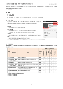 ID 利  者管理（学生・教員・専任職員以外）利  ガイド