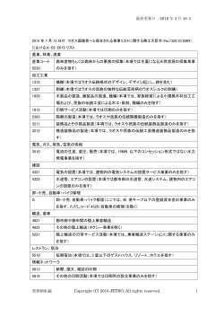 最終更新日：2016 年 3 月 16 日 禁無断転載 Copyright (C) 2016