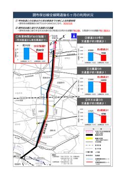 調布保谷線全線開通後6ヶ月の利用状況