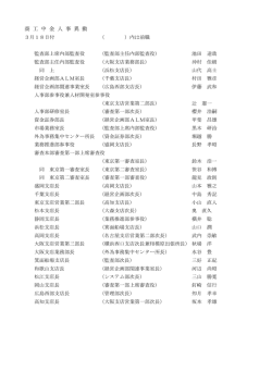 商 工 中 金 人 事 異 動