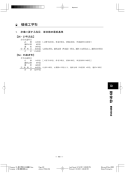 機械工学科