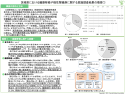 茨城県民の臓器移植と慢性腎臓病に関する意識調査結果［PDF File］