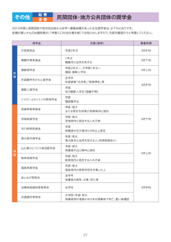 民間団体・地方公共団体の奨学金（PDF：68KB）