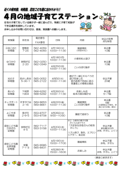 在宅の子育てをしている親子が一緒に遊んだり、気軽に子育て相談が