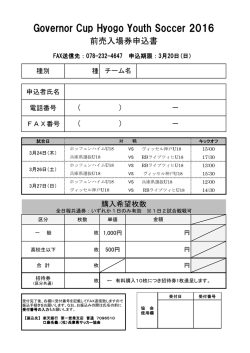 Governor Cup Hyogo Youth Soccer 2016