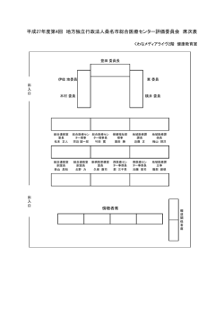 席次表 [66KB pdfファイル]