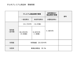 プレミアム商品券事業 実績(PDF 約259KB)