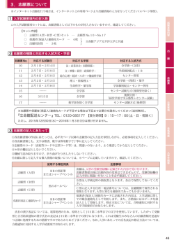 3．志願票について - 立命館大学 入試情報サイト「リッツネット」