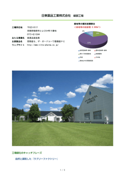 日東薬品工業株式会社 綾部工場