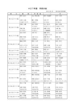 H27年度 市民大会