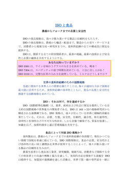 ISO と食品