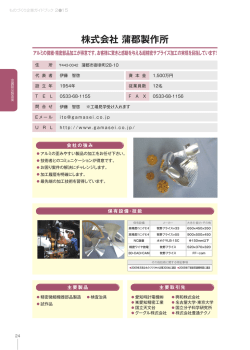 株式会社 蒲郡製作所
