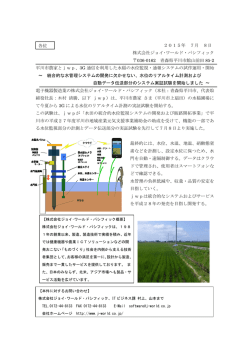 運用評価のリリース通知（pdf） - JWP 株式会社ジョイ・ワールド・パシフィック