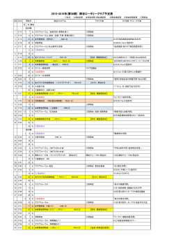 2015-2016年(第56期) 岡谷ロータリークラブ予定表