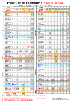 安田地域循環線A・B時刻表 [PDFファイル／239KB]
