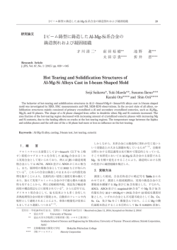 Iビーム鋳型に鋳造したAl-Mg-Si系合金の 鋳造割れおよび凝固組織