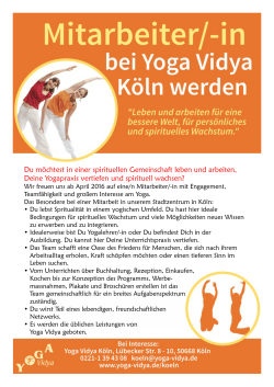 Mitarbeiter - Yoga Vidya