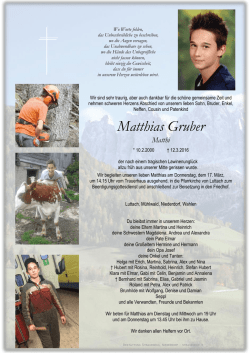 Matthias Gruber