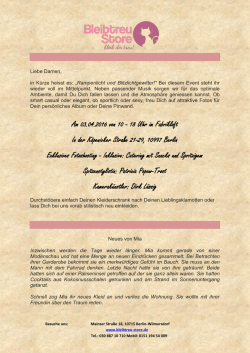 Newsletter - Bleibtreu Store