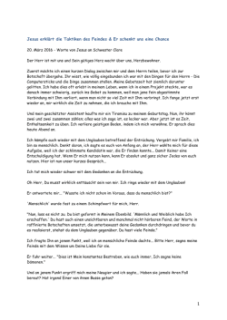 Jesus erkl&auml;rt die Taktiken des Feindes & Er schenkt uns eine Chance