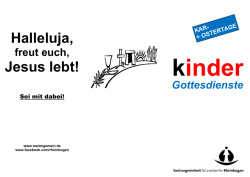 Halleluja, Jesus lebt!