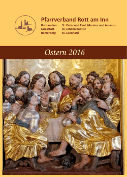 Osterpfarrbrief 2016 - Erzbistum München und Freising