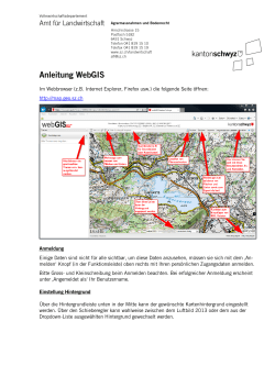 Anleitung WebGIS