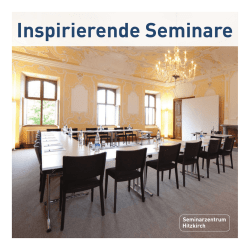Informations-Brosch&uuml;re Seminar
